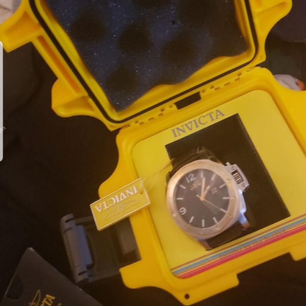 Invicta leather watch